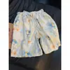 Shorts Florais de Férias Havaianas para Homens, Shorts de Seda Gelada Finos de Secagem Rápida para o Verão, Shorts para Praia