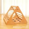 Estante de Escalada para Niños Pequeños Transfronterizo Triángulo Doméstico Interior Estante de Escalada Física para Entrenamiento de Bebés Estante de Entrenamiento de Madera