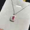 Alexander Gem Jewelry Europa e América Quente Pendente Colar Pendurado Ouro Banhado Prata S925 Joia com Pingente de Diamante de Alto Carbono