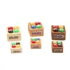 Accesorios de resina DIY de dibujos animados Caja M&M's Dijes para zapatos Juguetes de comida en miniatura Pinzas para el cabello Llaveros Colgantes Accesorios