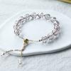 Pulseira de Cristal Fresca de Verão com Design de Nicho para Mulheres, Linda e Etérea com uma Aura Flutuante~ Gypsophila