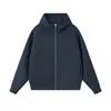 Sudadera holgada estilo americano de peso pesado con diseño original, sudadera para hombre con tejido de aire pesado, bordado personalizado