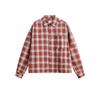 Vestido de Verano del Sur 2024 Otoño Nuevo Camisa Japonesa de Cuadros con Bolsillo y Solapa Retro Americana Holgada Casual