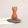 Sándalo Cuerno de Oveja Latón Mini Perla Dorada Cilindro Peine de Masaje Palo para Estirar Músculos Especial para Mujeres Portátil Peine Pequeño de Mano Personalizado