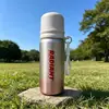 Copo Térmico Portátil de Viagem Gradiente Abertura/Fechamento com Um Botão Dupla Camada a Vácuo com Tampa Flip-Top Alta Aparência com Cordão Copo de Água para Estudante