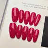 Unhas Lisas de Primavera e Verão com um Toque Refinado, Elegante e de Alto Padrão, Semelhantes ao Estilo de Reina Kojima, Unhas Postiças Artesanais Disponíveis para Atacado
