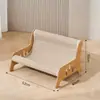 Tabla Rascadora para Gatos, Resistente al Desgaste y que no Suelta Pelusa, Tabla Rascadora Reclinable Extra Grande para Gatos, Sofá Integrado para Gatos, Juguete Anti-Rayaduras para Mascotas Gato