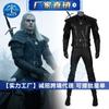Halloween Witcher Geralt Lobo Blanco Mismo Estilo Disfraz Cosplay Chaqueta de Cuero para Hombre 190293