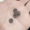 1 Novo Pingente de Contas Espaçadoras de Liga Estilo Vintage Cor Grafite para Pulseira Colar DIY Acessórios de Joias Venda por Atacado