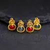 Prata S925 Banhada a Ouro Incrustada com Jade Pingente Flutuante de Cabacinha Acessório DIY Novo Estilo Chinês Acessório de Cabacinha