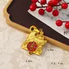 2027 Nuevo Plástico Chapado en Oro Zodiaco 3D Moneda de Cobre Oveja Accesorio Decoración Colgante Pequeño Decoración Pequeña Oveja Dorada de la Suerte Artículo de Año Nuevo