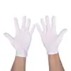Guantes de Algodón Blanco de una Cara para Manejar Joyería y Artesanías, Guantes Protectores Absorbentes de Sudor para el Trabajo Diario, Etiqueta y Recepción