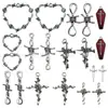 Acessórios Criativos DIY de Cruz, Espinho e Coração para Pulseiras, Colares, Chaveiros e Joias - Venda Quente Transfronteiriça