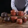 Olla de Estofado Estilo Chino para Clubes Privados de Hotel, Olla de Estofado Shaxian, Olla Pequeña para Sopa, Olla de Pasta de Pera Buddha's Leap over the Wall, Cerámica Aislante para Uso Doméstico