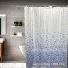 Cortina de ducha de baño PEVA nueva transfronteriza personalizable impermeable a prueba de moho fabricantes de cortinas divisorias de baño al por mayor