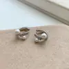 Pendientes de Aro de Perlas y Pedrería de Alta Gama Estilo Francés para Mujer, Sencillos, de Moda, Tendencia, Versátiles y Adecuados para el Viaje Diario