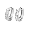 Super Hada Circonita Círculo Hebilla de Oreja Pendientes de Círculo Simples y Elegantes para Mujer Diseño de Nicho Sentido Estilo Frío Joyería para la Oreja