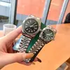 Série Diário de Microempresa Relógio Casal Pulseira de Quartzo Calendário Anel Dente de Cachorro Dourado Relógio com Pulseira de Aço Relógio da Rua Danny