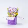 Venta Especial 2026 Transfronteriza Caja 3D Pop-Up Día de la Madre Bendición Creativa Tarjeta de Felicitación Pop-Up Regalo de Alto Nivel para el Día de la Mujer