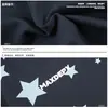 Cardigã azul marinho com estampa de estrelas, gola e capuz de pelo, jaqueta unissex retrô doce e legal para casais, corte solto com zíper