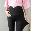 Pantalones de maternidad de primavera y verano, leggings de piel de tiburón, ropa exterior para mujer, pantalones Barbie de barriga grande, pantalones de tiburón de cintura alta elásticos grandes