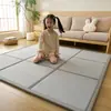 Tapete Gelado de Seda de Gelo para Verão, Tapete de Chão Dobrável, Respirável, Antiderrapante, Tapete de Engatinhar para Crianças, Tapete de Almoço Tatami