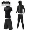 Traje de fitness para hombre para correr por la mañana, correr de noche, secado rápido, licras de cinco piezas, pie, traje de entrenamiento de baloncesto, venta al por mayor