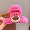 Clipe infantil outono e inverno sanrio cartoon plush menina hairpin clipe bonito tubarão menina hairpin cocar