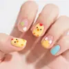 30 piezas de pegatinas para uñas infantiles sin horneado, lindas pegatinas de mini arte de uñas de dibujos animados para niñas, impermeables, de larga duración, no tóxicas, sin olor