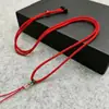 Fio de Corda de Abacaxi Ajustável Fio de Rosca Cordão de Colar Fio Vermelho Cordão de Ágata Cordão para Pendurar Cordão Liso Cordão de Pérola Branca Cordão de Pulseira Tecido à Mão