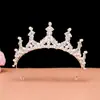 Tiara de Novia Coreana Corona Diadema Perla Diamante Corona de Novia Joyería Accesorios de Boda Corona
