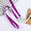 Lanyard de Nylon de Colores con Hebilla Integrada para Identificación de Trabajo/Estudiante, Portapase, Correa para el Cuello, Portatarjetas