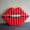 Directo de fábrica inflable labios rojos fila flotante juguetes acuáticos adulto Montura cama flotante labios inflables fila flotante