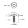 Tornillo hexagonal de acero inoxidable 304 con cabeza redonda y junta SO7380-2 cabeza de lenteja con junta tornillo para máquina M3M4M5M6