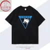 Ropa de Merchandising del Juego Dark Zone Camiseta de Manga Corta Emblema del Regimiento Lobo Blanco Negro Oro Internacional Mismo Estilo Ropa de Media Manga para Estudiantes Moderna