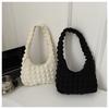 Bolso a cuadros de tela burbuja dulce fresca bolso de mujer moda simple coreana portátil hombro axila