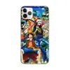 16 Capa de Celular One Piece Luffy 17 Adequada para Apple 14 Pro Max Capa Protetora 13 Cobertura Total Anti-Queda Capa Macia 15