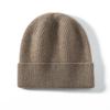 Gorro cálido de invierno para exteriores, para hombre y mujer, de gran tamaño y combinable, tejido 100% cachemira pura