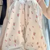 Pijama Floral de Verão Feminino 2026 Desenho Animado Novo Estilo Pode Ser Usado Fora Ins Estudante Roupa de Casa Conjunto