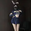 Uniforme Sexy de Conejita con Diseño Hueco, Lencería de Juego de Rol Pura Deseo Camisón 2640