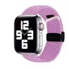 Adequado para pulseira apple iwatch apple ajustável trançada 8 pulseira apple fivela dobrável sucção magnética pulseira ultar