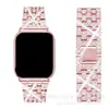 Suministro Directo Transfronterizo de Correas para Apple Watch con Metal de Cinco Filas Completamente Diamantado, Adecuado para iWatch Generaciones 1-11, Modelo Femenino de Diamante Colorido