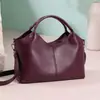Bolso de Mano de Cuero Suave para Mujer de Venta Caliente Transfronterizo, Bolso Casual Retro para Mujer de Mediana Edad, Bolso de Madre, Bolso de Hombro Cruzado de Gran Capacidad
