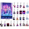 Calendario de Cuenta Regresiva Navideña de 24 Días para Boy Group Cazador de Kpop Transfronterizo Caja Sorpresa Colgante Llavero de Acrílico Navideño