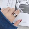 Celebridade da Internet da Coreia do Sul Dongdaemun Hip-Hop Anel Personalizado para Mulheres Nicho Retro Corda de Nó Ins Minimalista Dedo Indicador Anel Dividido