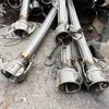 Acero inoxidable 304 manguera metálica de vapor PTFE diámetro grande alambre interior tejido metálico conexión flexible rosca Fuelle