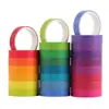Yida Fita Washi Colorida Pura Transfronteiriça Conjunto Fita para Diário de Mão Colagem com Diário de Mão DIY Coisas Pequenas Coloridas