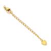 Color Oro Verdadero 18k Conservación Flor Acero Inoxidable Broche de Langosta Cadena Extendida traje para Mujeres Gotas de Agua Joyería DIY Cadena Extendida de Acero de Titanio