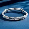 Pulsera de Hilo de Estrella de Plata Pura 9999 para Mujer, Moderna y Versátil, Sensación de Alta Gama, Regalo para Niñas, Esposa, Novia