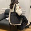 Bolsa de lona casual de gran capacidad, bolso tote, 2024, nueva bolsa, bolso de mujer, bolso de mano de invierno para ir al trabajo, bolso de hombro para mujer